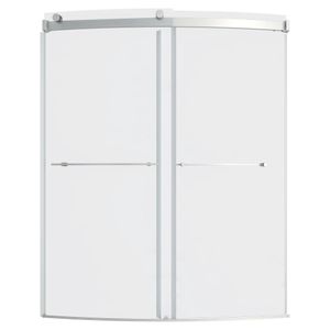 Elevate Frameless 60x72-inch Top-Roller Curved Sliding Shower Door - Door by American Standard