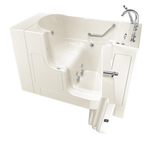 Gelcoat Premium Series 30 in. x 52 in. Outward Opening Door Walk-In Bathtub with Air Spa and Whirlpool system - Bathtub by American Standard