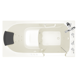 Gelcoat Premium Series 60x30 Inch Walk-In Bathtub with Dual Air Massage and Jet Massage System - Right Hand Door and Drain - Door by American Standard
