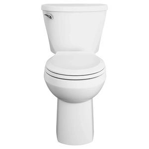 Mainstream Two-Piece 1.28 gpf/4.8 Lpf Chair Height Round Front Toilet with Seat - Toilet seat by American Standard