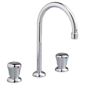 Metering 8 Inch Widespread Gooseneck Faucet, 1.0 gpm - Tap by American Standard
