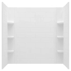 OVATION CURVE 60X60 LG SUBWAY PATTERN TUB WALLS - Bathtub by American Standard