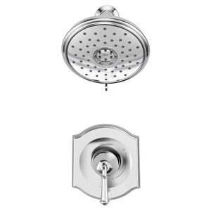Portsmouth 1.8 GPM Shower Trim Kit with Water-Saving Showerhead and Double Ceramic Pressure Balance Cartridge with Lever Handle - Shower by American Standard