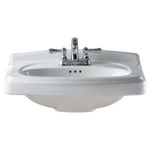 Portsmouth 4-Inch Centerset Pedestal Sink Top - Washbasin by American Standard