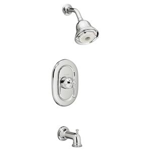 Quentin 2.0 GPM Tub and Shower Trim Kit with FloWise Showerhead, Pressure Balance Valve Cartridge with Lever Handle - Shower by American Standard