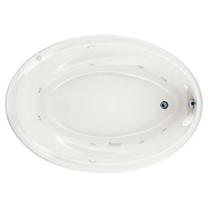 Savona Oval 60 x 42-Inch Drop-in Bathtub With EverClean Hydromassage System - Bathtub by American Standard