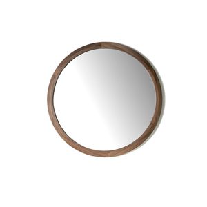 Mirror circular marco wood walnut - Styling by Angel Cerdá