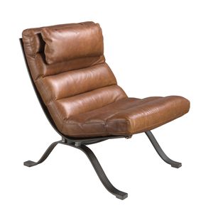 Armchair leather brown oscuro - Armchair by Angel Cerdá