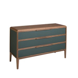 Chest of drawers pvc green oscuro and walnut - Cabinet by Angel Cerdá