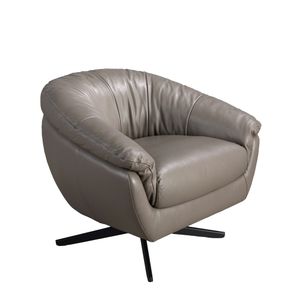 Armchair swivel leather grey - Armchair by Angel Cerdá