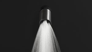 Azimut round shower head - Shower by Antoniolupi