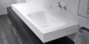 Segno washbasin integrated in the top - Washbasin cabinet by Antoniolupi