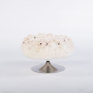 Mini pouf trompette: Sleeping bear - Pouf by APcollection srl