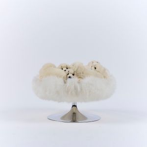 Pouf trompette white lovee - Pouf by APcollection srl