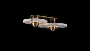 MEDIAN : 2 SURFACE - Ceiling lamp by Apparatus Studio