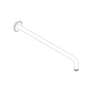 Braccio doccia da parete ø 21 mm con raggio L. 450 mm - Shower by AQUAELITE