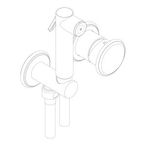 Set doccetta bidet / idroscopino con miscelatore incasso - Shower by AQUAELITE