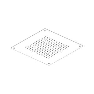 Soffione a incasso a controsoffitto 400×400 mm - Shower by AQUAELITE