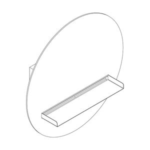Cascata a parete 170 mm - Shower by AQUAELITE