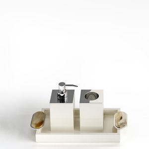 ARGENTELLA SOFT WHITE BATH SET - Sanitary accessories by ARCAHORN