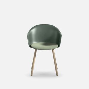 Máni Armshell plastic+f 4WL - Chair by Arrmet