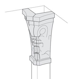 Architectural Elements – Acanthus CG11: Glass Engraving, Capitals Made of Glass for Columns, Cast Glass Furniture - Accessories by Arte Veneziana