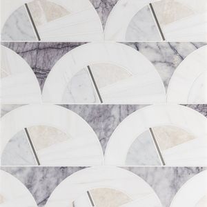 Ali Budd Opia Waterjet Mosaic Honed Stone - Wall tile-stone-brick by Artistictile