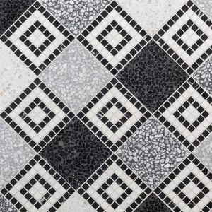 Cosmati Checkerboard Mosaic Custom - Floor tile-stone by Artistictile