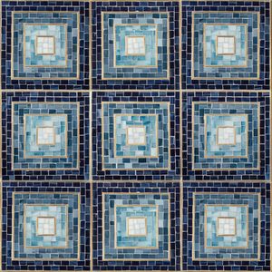Hip 2B Square Mosaic Glass - Floor tile-stone by Artistictile