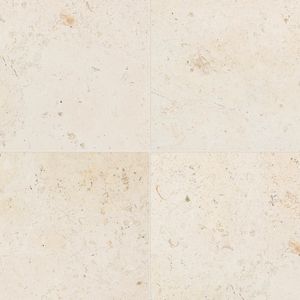 Crema Luna Limestone Tile Honed 18" x 18" x 3/8" Stone Micro-Beveled Edge - Floor tile-stone by Artistictile