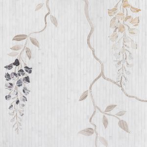 Wisteria Bianco Dolomiti Waterjet Mosaic Mixed Finish Stone - Wall tile-stone-brick by Artistictile