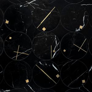 Tempo Nero Waterjet Mosaic Honed Stone - Wall tile-stone-brick by Artistictile