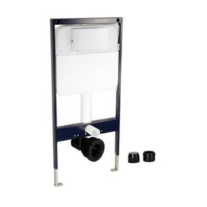 Pneumatic Single Piece Slim Concealed Cistern - Toilet seat by Artize