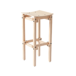 FAIR AND SQUARE BAR STOOL HIGH - Stool by Askia