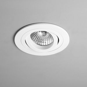 Taro Round Adjustable Matt White - Table by Astro