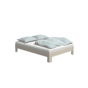 Auronde White oak - Bed frame by Auping
