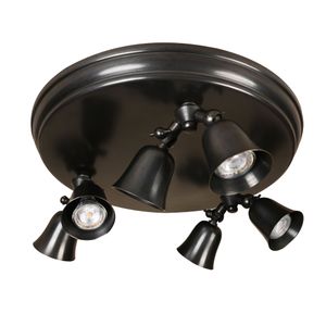 Fleure Twin on round plate large - Ceiling lamp by Authentage Lighting