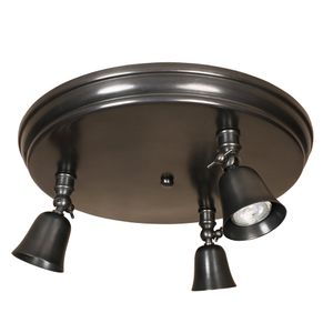 Fleure on round plate large - Ceiling lamp by Authentage Lighting