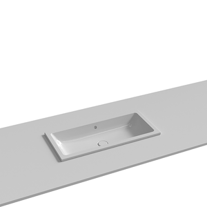 Lavabo incasso Dual 60 cm: Lavabo incasso in ceramica - Washbasin by Azzurra Ceramica