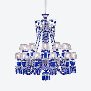 Zénith Faunacrystopolis Chandelier Blue (24L) - Furniture accessories by Baccarat