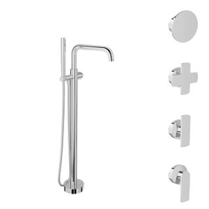 Finition seule pour robinet de bain au sol avec douchette (manette au choix) - Tap by BARIL