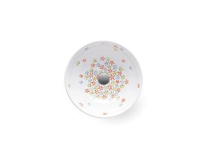 Camomila - Decorated Circular Countertop Washbasin - Washbasin by Bathco