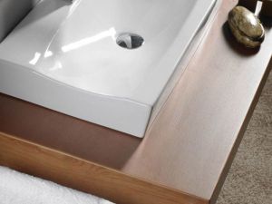 Countertop Wood Cherry - Washbasin cabinet by Bathco