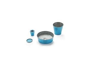 Kioto Zinc Blue - Circular Countertop Basin - Washbasin by Bathco