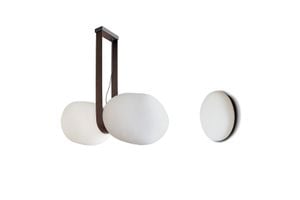 Nube Blanca Pendant Lamp with Cocoon Shade - Ceiling lamp by Baxter