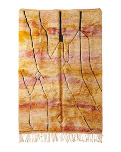 Tapis Berbère « MRIRT » 250 x 160 cm ( pièce unique non reproductible ) - Carpet by Bérengère Leroy