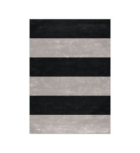 Tapis Stripes Noir Ciment - Carpet by Bérengère Leroy