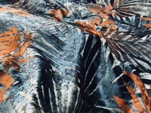 Velours Jungle Canard - Upholstery fabric by Bérengère Leroy