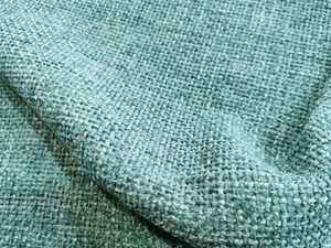 Zahara Chenille Soft Washed Bleu Lagon - Upholstery fabric by Bérengère Leroy