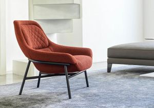 Hanna design armchair with steel frame - Armchair by BertO
